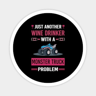 Wine Drinker Monster Truck Trucks Magnet